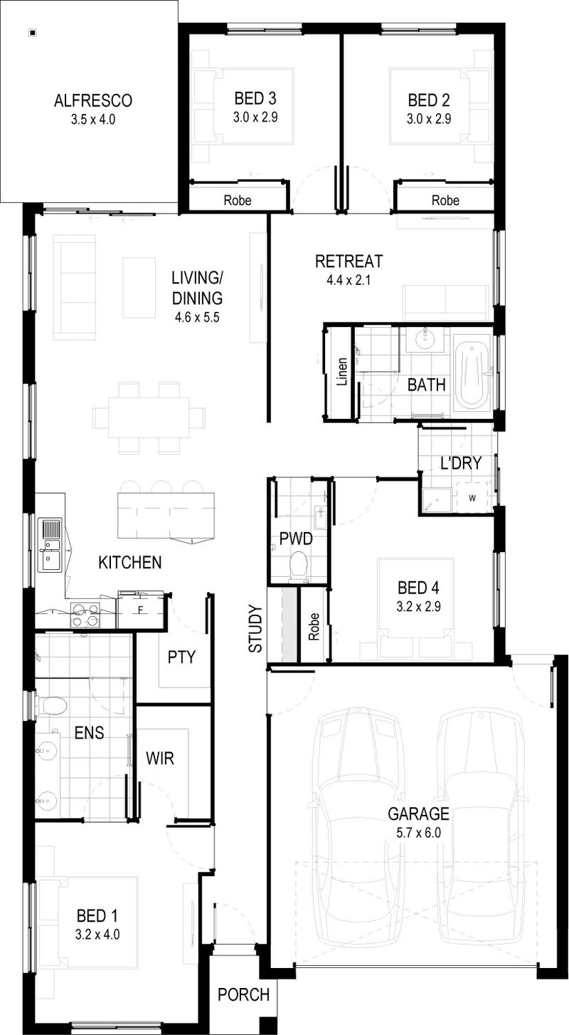Bailey home design view 1