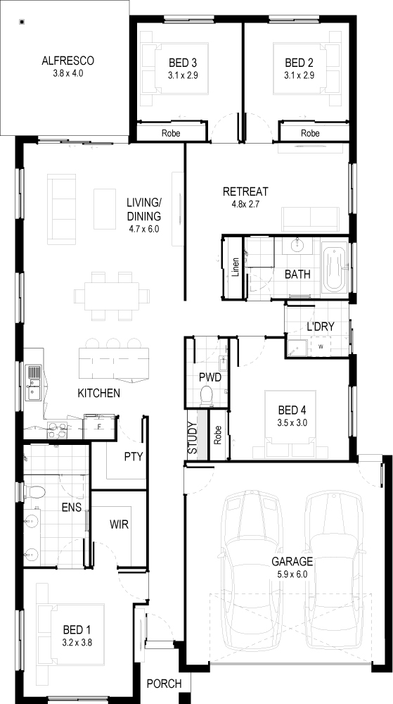 Bailey home design view 3