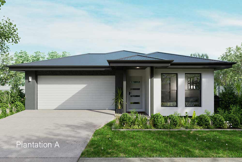 Plantation A facade with coastal tones
